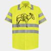 Men's High Visibility Safety Short Sleeve Work Shirt Thumbnail