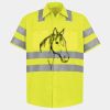 Men's High Visibility Safety Short Sleeve Work Shirt Thumbnail