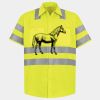 Men's High Visibility Safety Short Sleeve Work Shirt Thumbnail