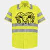 Men's High Visibility Safety Short Sleeve Work Shirt Thumbnail