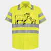 Men's High Visibility Safety Short Sleeve Work Shirt Thumbnail