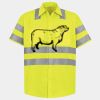 Men's High Visibility Safety Short Sleeve Work Shirt Thumbnail