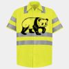 Men's High Visibility Safety Short Sleeve Work Shirt Thumbnail