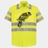 Men's High Visibility Safety Short Sleeve Work Shirt Thumbnail