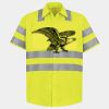 Men's High Visibility Safety Short Sleeve Work Shirt Thumbnail