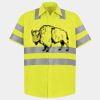 Men's High Visibility Safety Short Sleeve Work Shirt Thumbnail