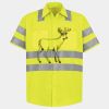 Men's High Visibility Safety Short Sleeve Work Shirt Thumbnail
