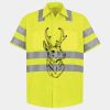 Men's High Visibility Safety Short Sleeve Work Shirt Thumbnail