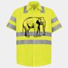 Men's High Visibility Safety Short Sleeve Work Shirt Thumbnail