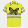 Men's High Visibility Safety Short Sleeve Work Shirt Thumbnail