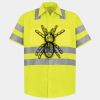 Men's High Visibility Safety Short Sleeve Work Shirt Thumbnail