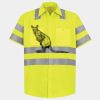Men's High Visibility Safety Short Sleeve Work Shirt Thumbnail