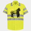 Men's High Visibility Safety Short Sleeve Work Shirt Thumbnail