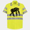 Men's High Visibility Safety Short Sleeve Work Shirt Thumbnail