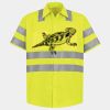Men's High Visibility Safety Short Sleeve Work Shirt Thumbnail