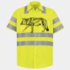 Men's High Visibility Safety Short Sleeve Work Shirt Thumbnail