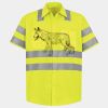 Men's High Visibility Safety Short Sleeve Work Shirt Thumbnail