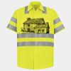 Men's High Visibility Safety Short Sleeve Work Shirt Thumbnail