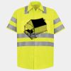 Men's High Visibility Safety Short Sleeve Work Shirt Thumbnail