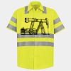Men's High Visibility Safety Short Sleeve Work Shirt Thumbnail
