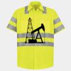 Men's High Visibility Safety Short Sleeve Work Shirt Thumbnail