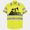 Men's High Visibility Safety Short Sleeve Work Shirt Thumbnail