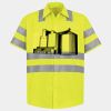 Men's High Visibility Safety Short Sleeve Work Shirt Thumbnail