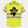Men's High Visibility Safety Short Sleeve Work Shirt Thumbnail