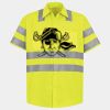 Men's High Visibility Safety Short Sleeve Work Shirt Thumbnail