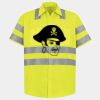 Men's High Visibility Safety Short Sleeve Work Shirt Thumbnail
