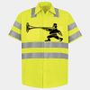 Men's High Visibility Safety Short Sleeve Work Shirt Thumbnail