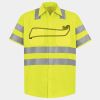 Men's High Visibility Safety Short Sleeve Work Shirt Thumbnail