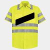 Men's High Visibility Safety Short Sleeve Work Shirt Thumbnail