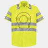 Men's High Visibility Safety Short Sleeve Work Shirt Thumbnail