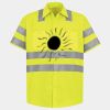 Men's High Visibility Safety Short Sleeve Work Shirt Thumbnail