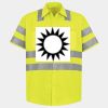 Men's High Visibility Safety Short Sleeve Work Shirt Thumbnail