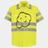 Men's High Visibility Safety Short Sleeve Work Shirt Thumbnail