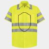 Men's High Visibility Safety Short Sleeve Work Shirt Thumbnail