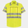 Men's High Visibility Safety Short Sleeve Work Shirt Thumbnail