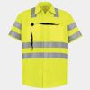 Men's High Visibility Safety Short Sleeve Work Shirt Thumbnail