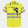 Men's High Visibility Safety Short Sleeve Work Shirt Thumbnail
