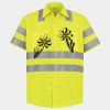 Men's High Visibility Safety Short Sleeve Work Shirt Thumbnail