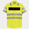 Men's High Visibility Safety Short Sleeve Work Shirt Thumbnail