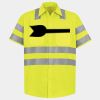 Men's High Visibility Safety Short Sleeve Work Shirt Thumbnail