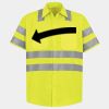 Men's High Visibility Safety Short Sleeve Work Shirt Thumbnail
