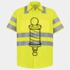 Men's High Visibility Safety Short Sleeve Work Shirt Thumbnail
