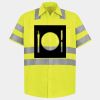 Men's High Visibility Safety Short Sleeve Work Shirt Thumbnail