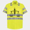 Men's High Visibility Safety Short Sleeve Work Shirt Thumbnail