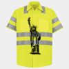 Men's High Visibility Safety Short Sleeve Work Shirt Thumbnail
