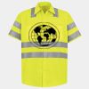 Men's High Visibility Safety Short Sleeve Work Shirt Thumbnail